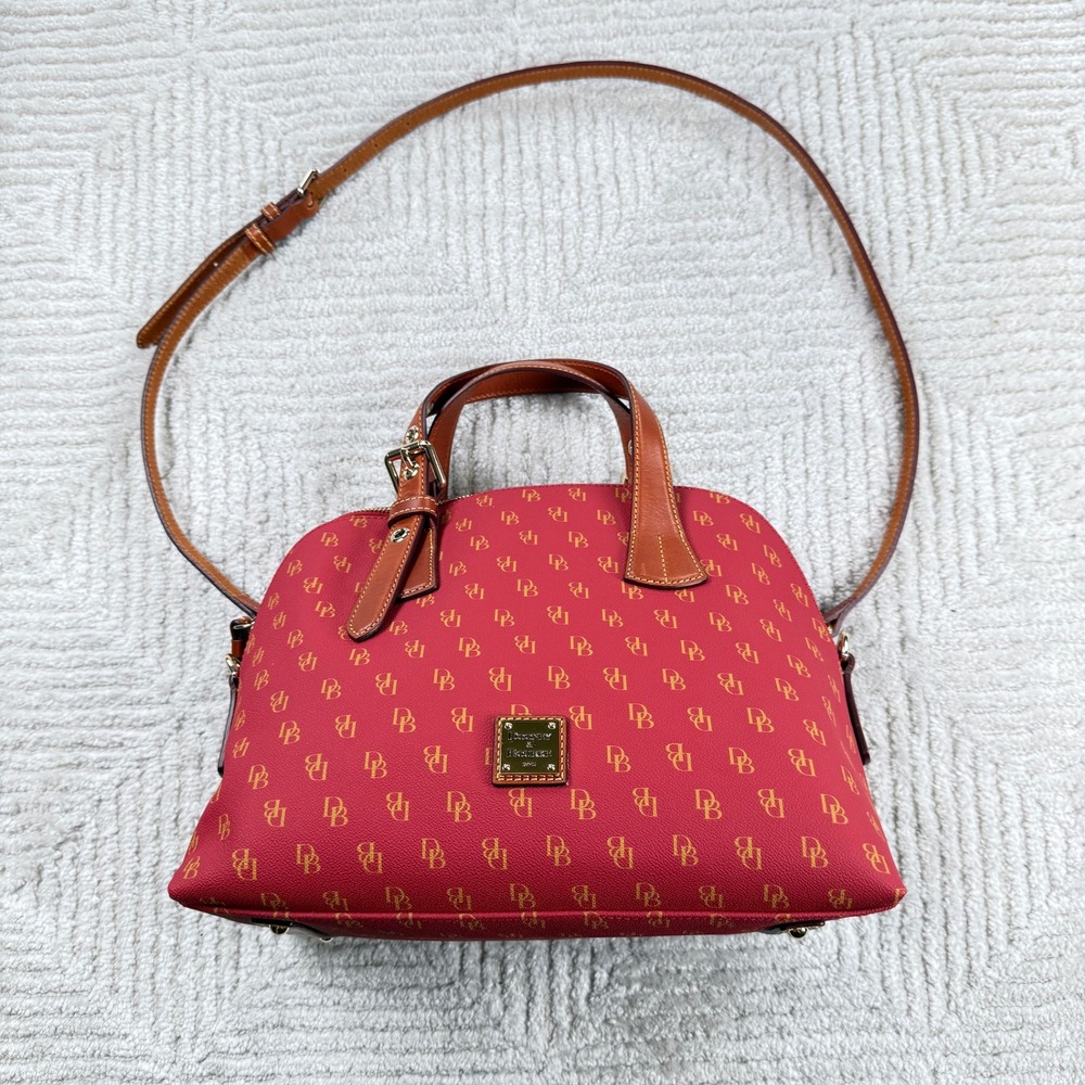 Dooney & Bourke Satchel Bag Women's Gretta Small Audrey Red Monogram Crossbody